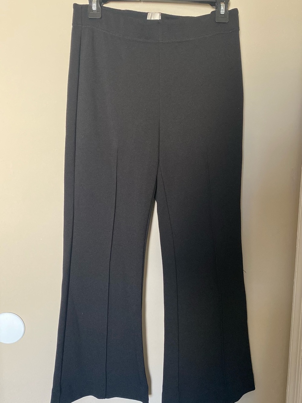 ✨ Maeve by Anthropologie Black Knit Pintuck Flare Pants Size Small✨